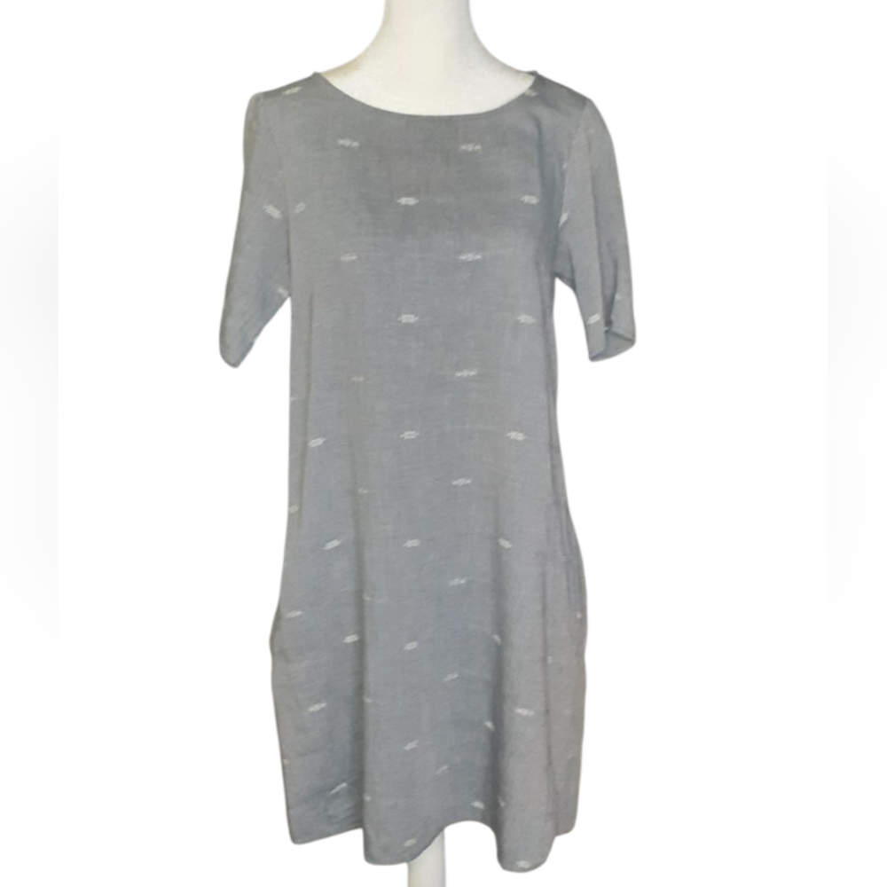 Eileen Fisher Light Gray Mini Dress